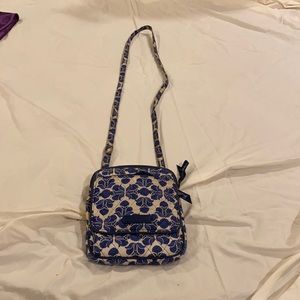 Vera Bradley PRETTY blue and white crossbody